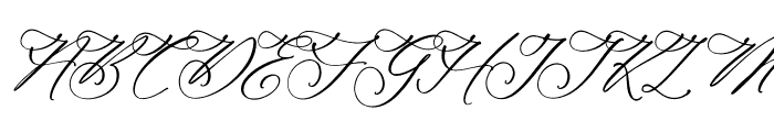 Ethena Emporium Script Italic Font UPPERCASE