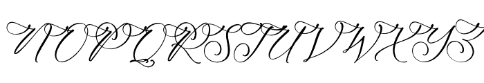 Ethena Emporium Script Font UPPERCASE