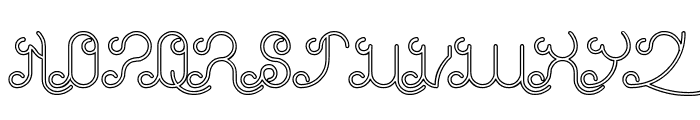 Ethereal Sky-Hollow Font UPPERCASE