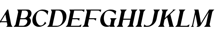 Ethical Mature Italic Font UPPERCASE