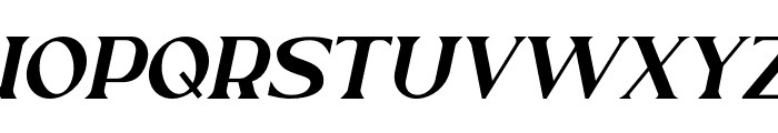 Ethical Mature Italic Font UPPERCASE