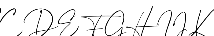 Ethikopia Signature Font UPPERCASE