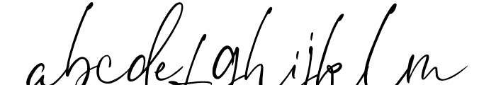 Ethikopia Signature Font LOWERCASE
