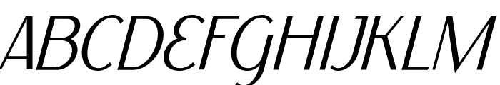 Ethna Light Italic Font UPPERCASE