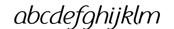 Ethna Light Italic Font LOWERCASE