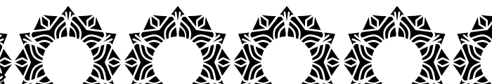 Ethnic Mandala Monogram Font OTHER CHARS