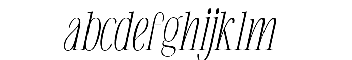 Eugerie-Italic Font LOWERCASE