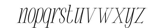 Eugerie-Italic Font LOWERCASE