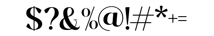 Eulogy-Medium Font OTHER CHARS