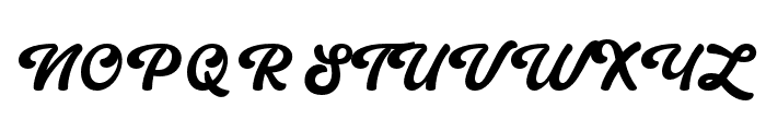 EunilaScript-Regular Font UPPERCASE