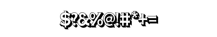 Euphoria Victorian Shadow Font OTHER CHARS