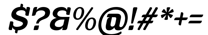 Euraliax Bold Italic Font OTHER CHARS