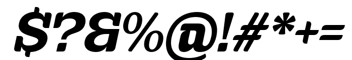 Euraliax Extra Bold Italic Font OTHER CHARS