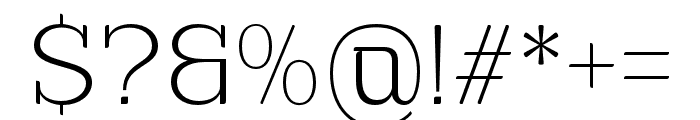 Euraliax Extra Light Font OTHER CHARS
