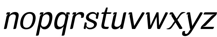Euraliax Italic Font LOWERCASE