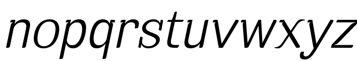 Euraliax Light Italic Font LOWERCASE