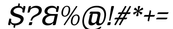 Euraliax Medium Italic Font OTHER CHARS