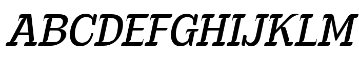 Euraliax Medium Italic Font UPPERCASE