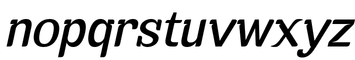 Euraliax Medium Italic Font LOWERCASE