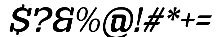 Euraliax Semi Bold Italic Font OTHER CHARS