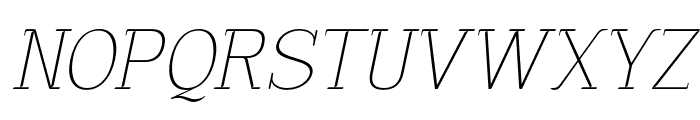 Euraliax Thin Italic Font UPPERCASE