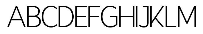 Eutherlin Thin Font LOWERCASE