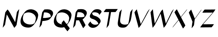 Eutony Italic Font UPPERCASE