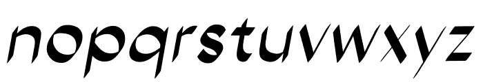 Eutony Italic Font LOWERCASE
