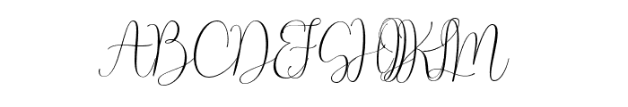 Evangelina-Regular Font UPPERCASE