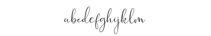 Evangelina-Regular Font LOWERCASE