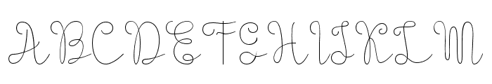 Evangetta-Thin Font UPPERCASE