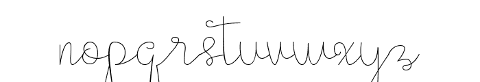 Evangetta-Thin Font LOWERCASE