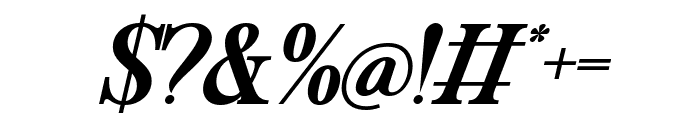 Evenings Bold Italic Font OTHER CHARS