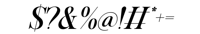 Evenings Italic Font OTHER CHARS