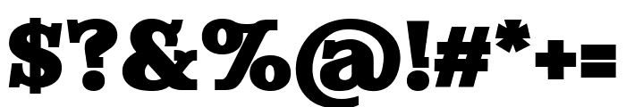 Evereast Slab-Serif Bold Bold Font OTHER CHARS