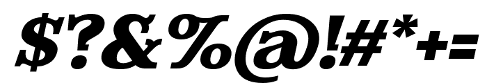 Evereast Slab-Serif Italic Font OTHER CHARS