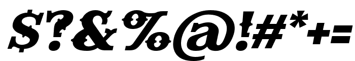 Evereast Slab-Western Italic Font OTHER CHARS