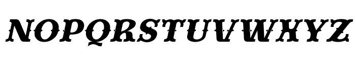 Evereast Slab-Western Italic Font UPPERCASE