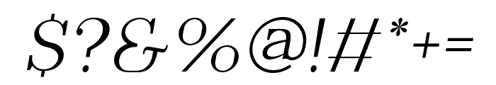 Everflow Thin Italic Font OTHER CHARS