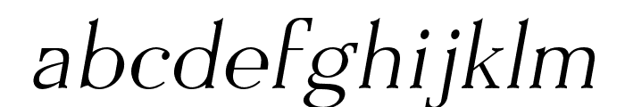 Everflow Thin Italic Font LOWERCASE