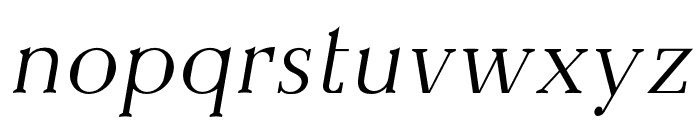 Everflow Thin Italic Font LOWERCASE