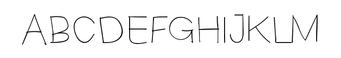 Evergreen Light Font UPPERCASE