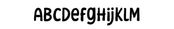 Evergreen Regular Font LOWERCASE