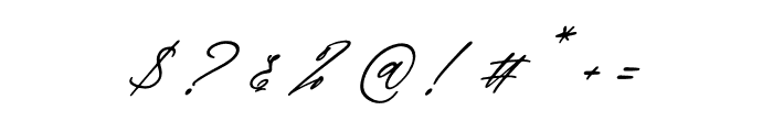 Everlast Roman Script Italic Font OTHER CHARS