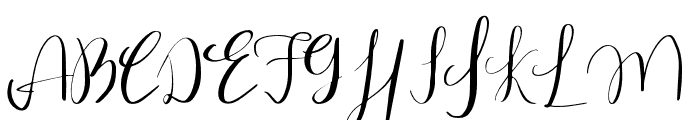 Everlove Regular Font UPPERCASE