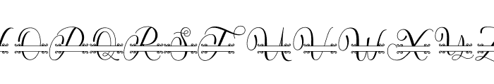 Evina monogram Font LOWERCASE