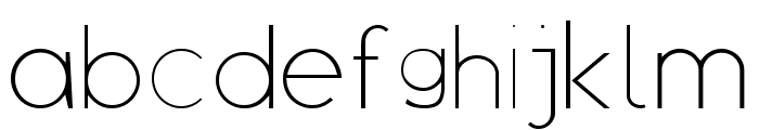 Evrim  Thin Font LOWERCASE