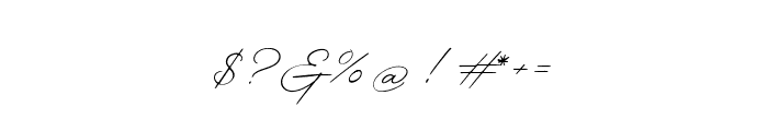 Excellent Signature Font OTHER CHARS
