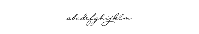 Excellent Signature Font LOWERCASE