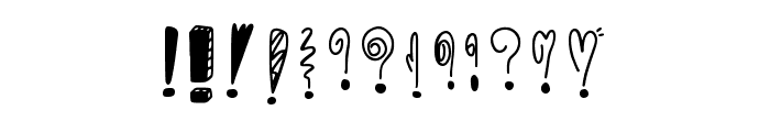 Exclamation Mark Regular Font LOWERCASE